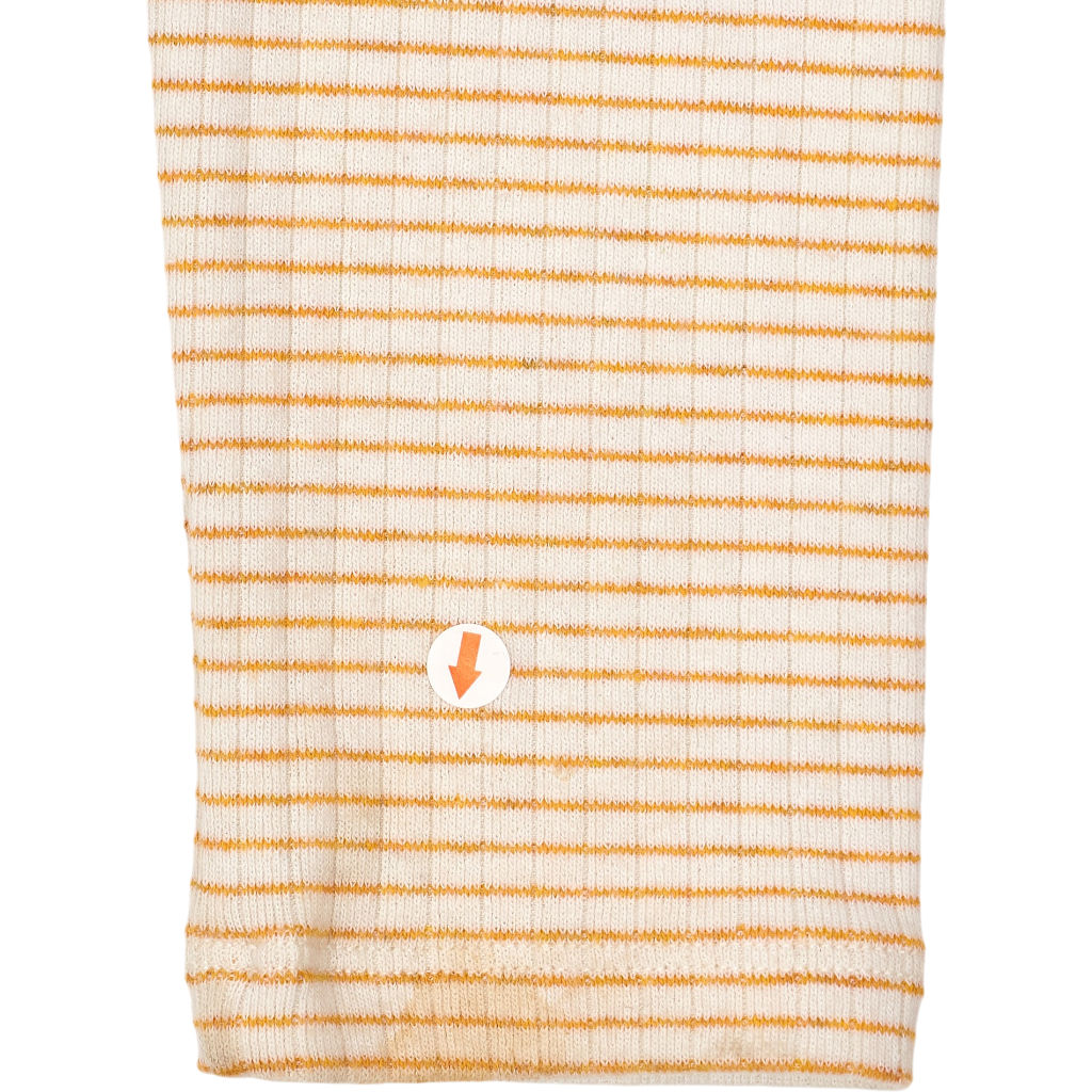WYSE Striped Beige Long Sleeve Top