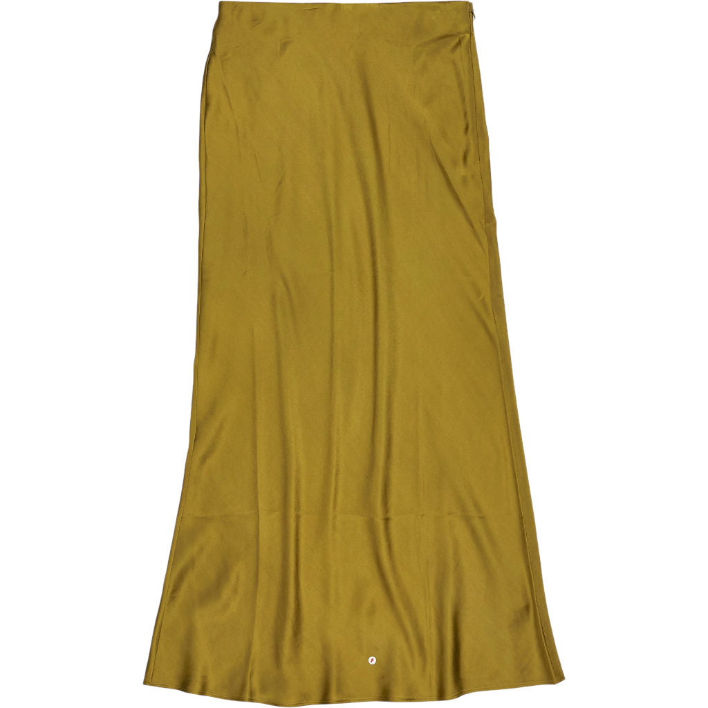 Wyse Mustard Satin Kendall Skirt