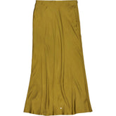 Wyse Mustard Satin Kendall Skirt
