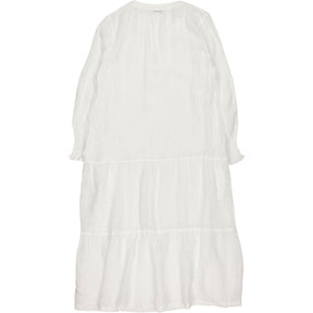 NRBY White Linen Midi Dress