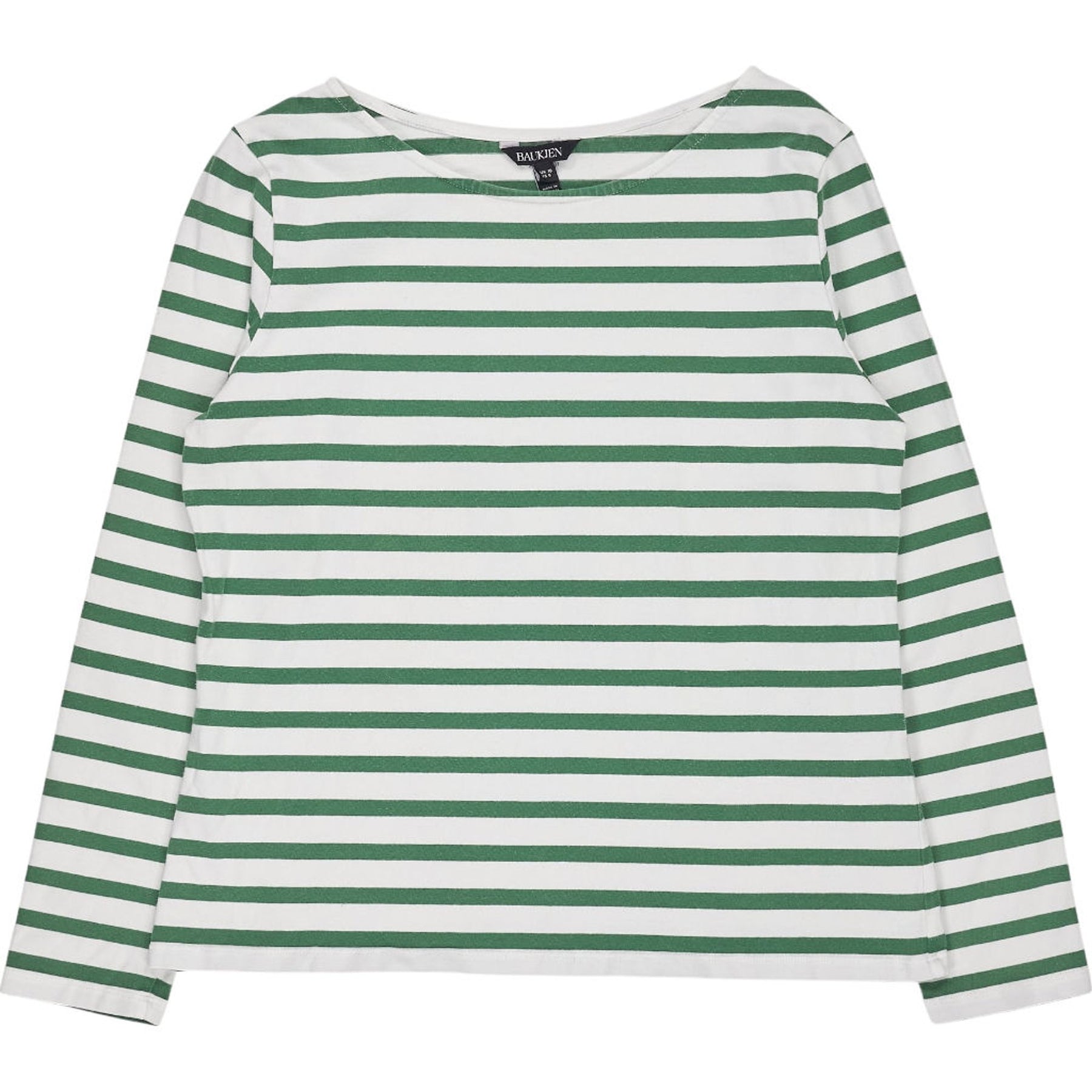 Baukjen Green White Striped Top