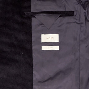 Moss Black Corduroy Slim Fit Jacket