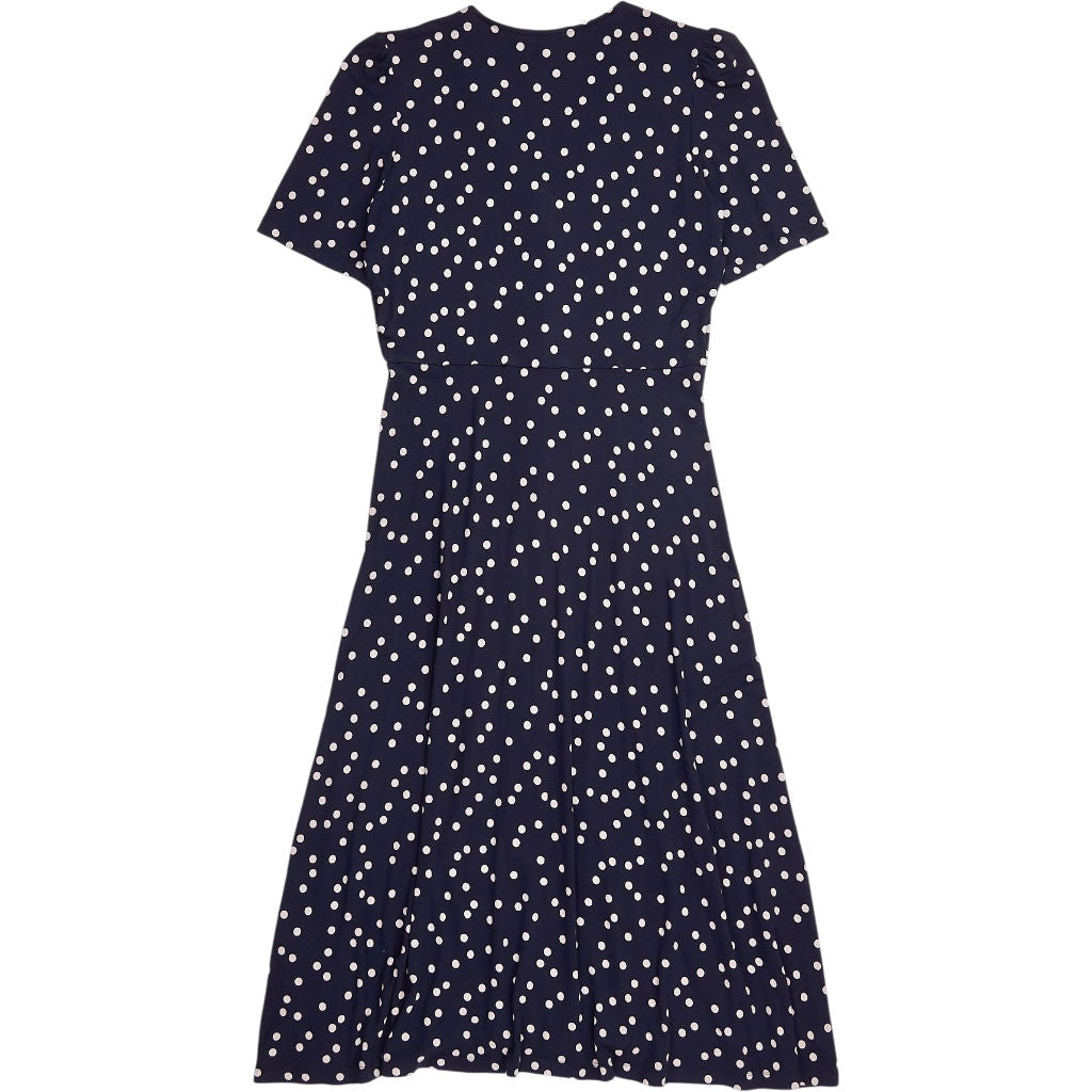 Baukjen Navy Polka Dot Dress
