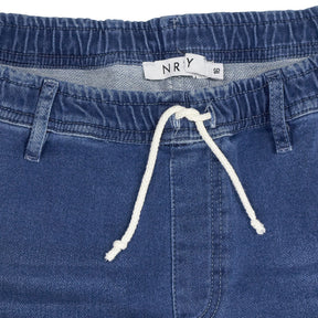 NRBY Blue Denim Jogger Trousers