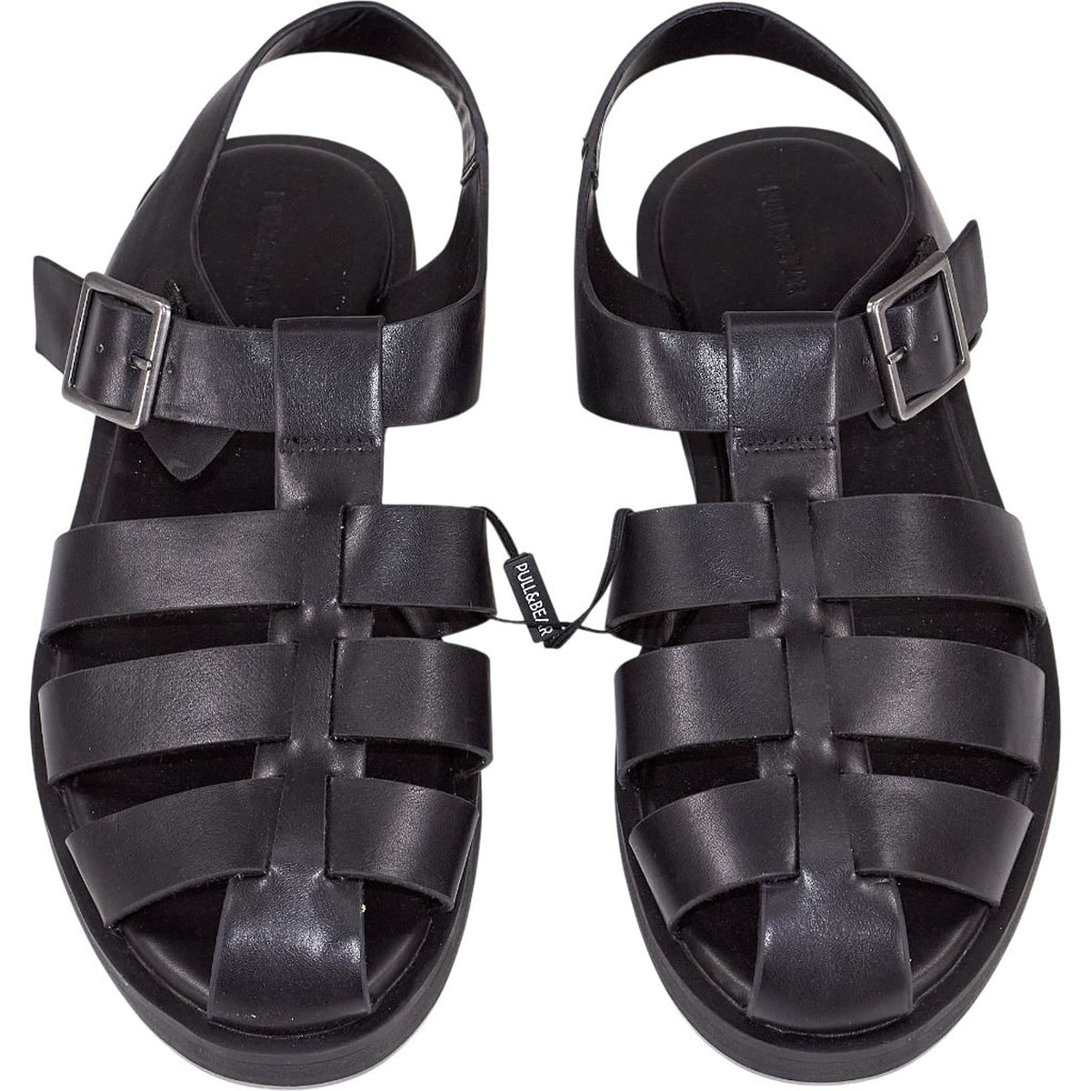 Pull&Bear Black Buckle Sandals