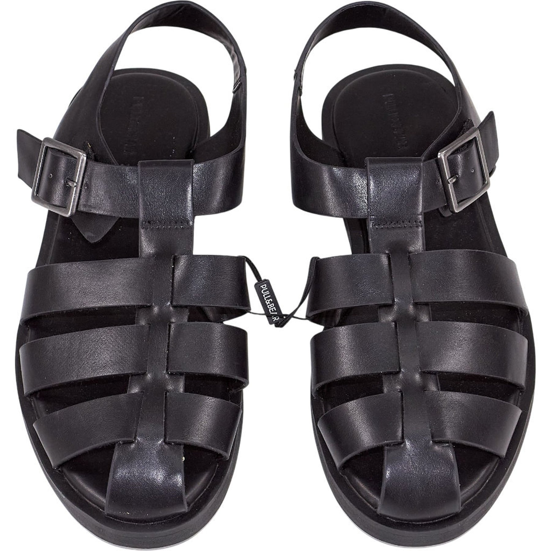 Pull&Bear Black Buckle Sandals