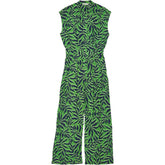 Baukjen Green Leaf Pattern Nadine Jumpsuit