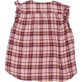 Baukjen Pink Plaid Linen Blouse