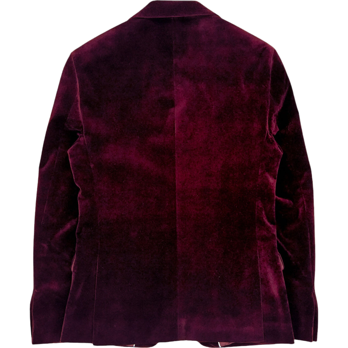 Moss Burgundy Velvet Slim Fit Jacket