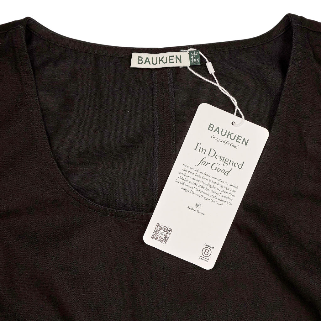 Baukjen Black Leah Organic Denim Mini Dress