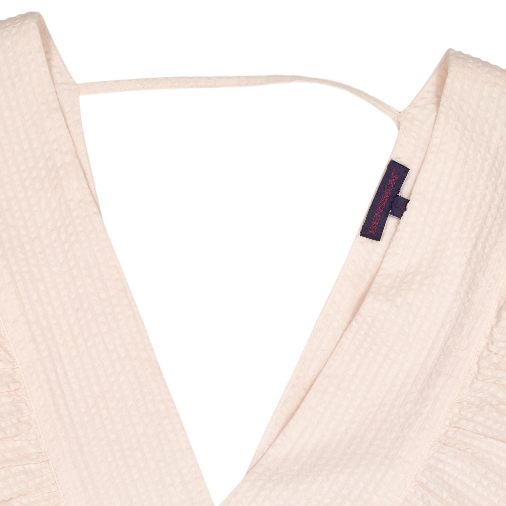 BENSIMON Pink Ruffle Midi Dress