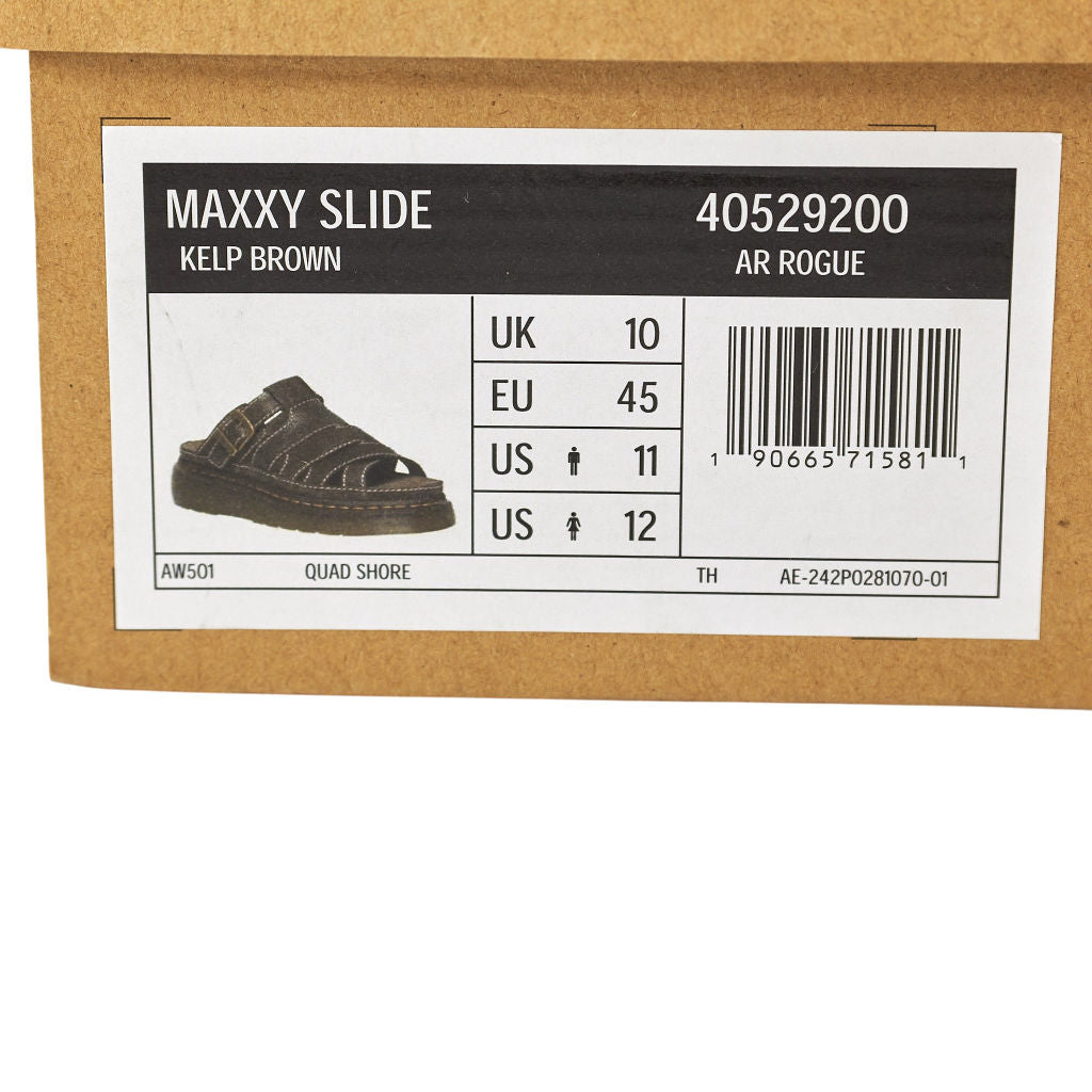 Dr. Martens Brown Maxxy Slide Sandals