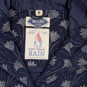 Seasalt Cornwall Blue Patterned Rain Coat