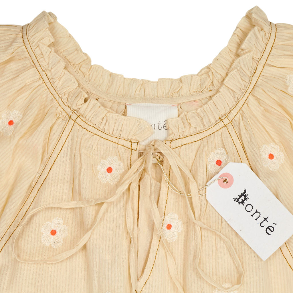 Bonté Ecru Multi Embroidered Midi Winona Dress