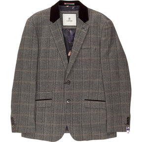 Cavani Brown Check Suit
