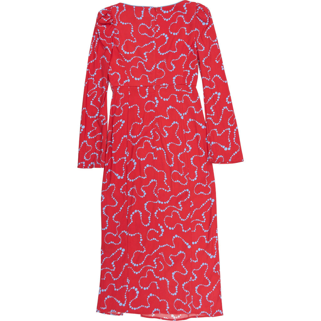 Kitri Red Rhonda Trail Print Dress