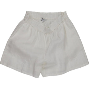 NRBY White Linen Shorts