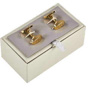 Moss Gold Black Cufflinks