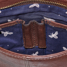 FatFace Brown Leather Crossbody Bag