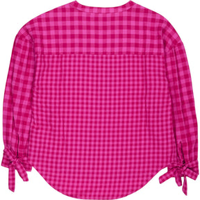 NRBY Pink Check Blouse