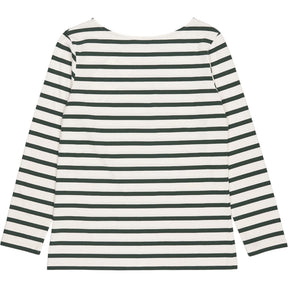 Baukjen White Green Striped Ashley Top
