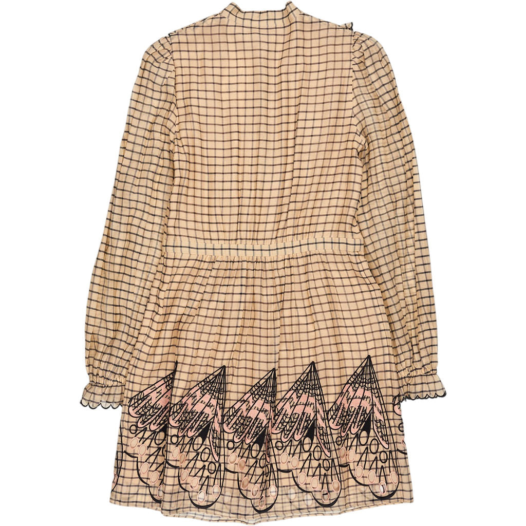 Temperley London Apricot Mockingbird Mini Dress