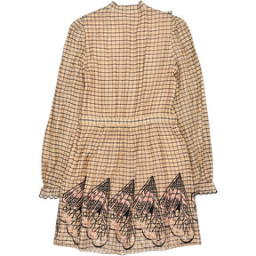 Temperley London Apricot Mockingbird Mini Dress