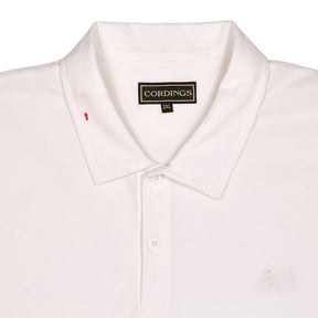 Cordings White Polo Shirt 100% Cotton