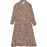 Baukjen Plum Leopard Leanne Midi Dress