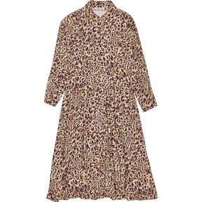 Baukjen Plum Leopard Leanne Midi Dress