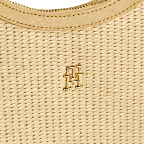 Tommy Hilfiger Beige Woven Handbag