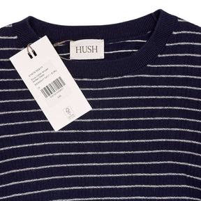 Hush Blue Stripe Knit Midi Dress