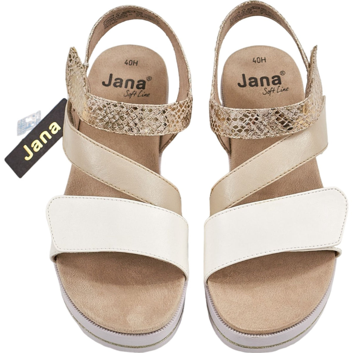 Jana Gold Comb Sandals