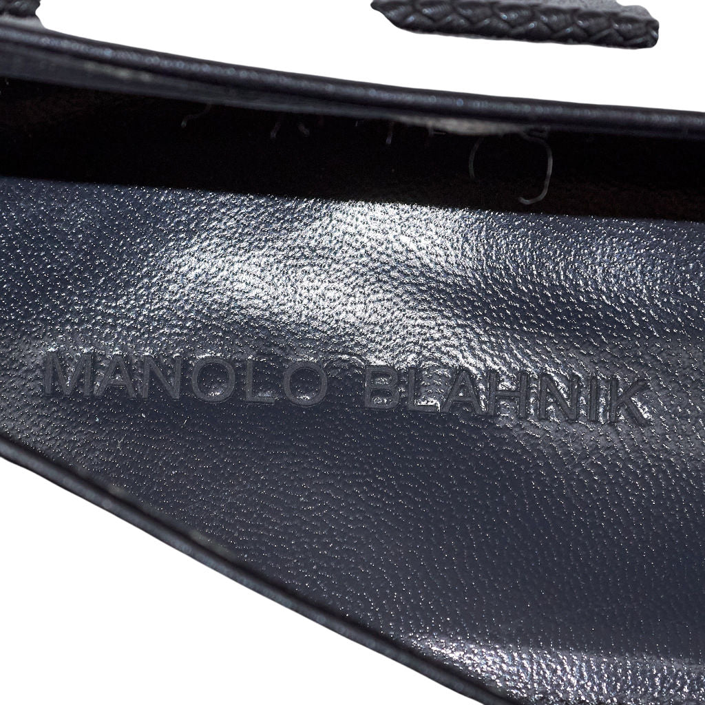 Manolo Blahnik Grey Suede Tassel Loafers