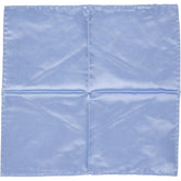 Drake's Blue Silk Pocket Square