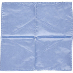 Drake's Blue Silk Pocket Square