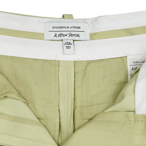 & Other Stories Light Green Wide Leg Trousers