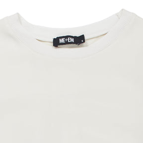 ME+EM White Silk Long Sleeve Top