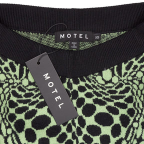Motel Black Green Yuana Trousers