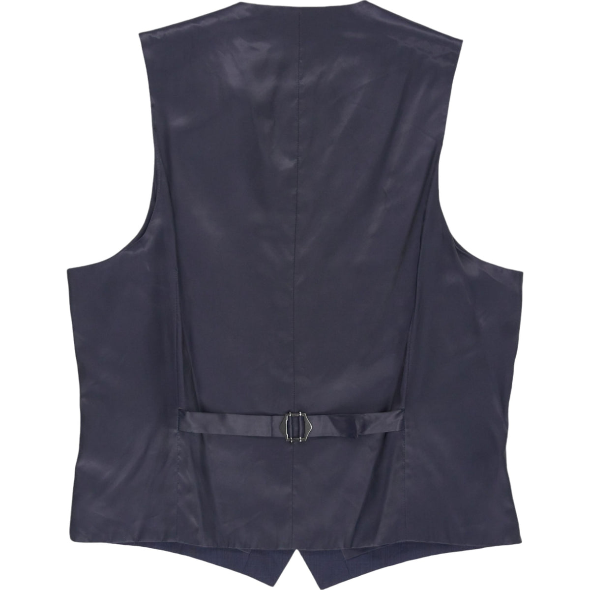 Moss Navy Wool Blend Waistcoat