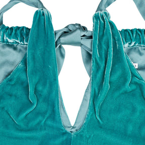 NRBY Green Velvet Dress