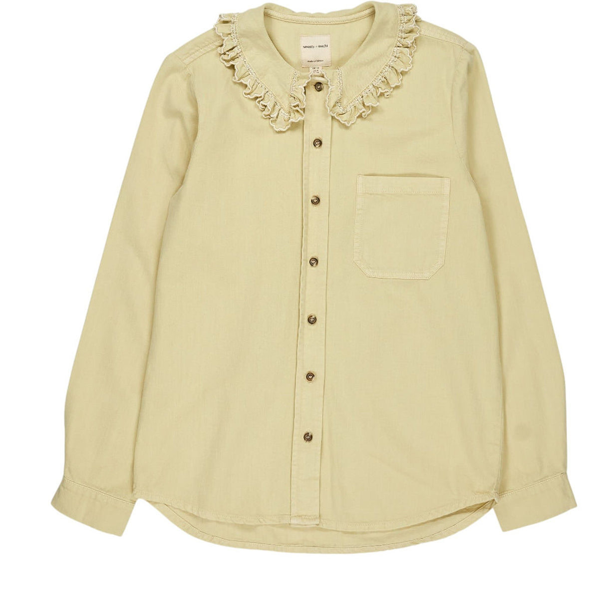 seventy + mochi Buttermilk Ruffled Collar Shirt