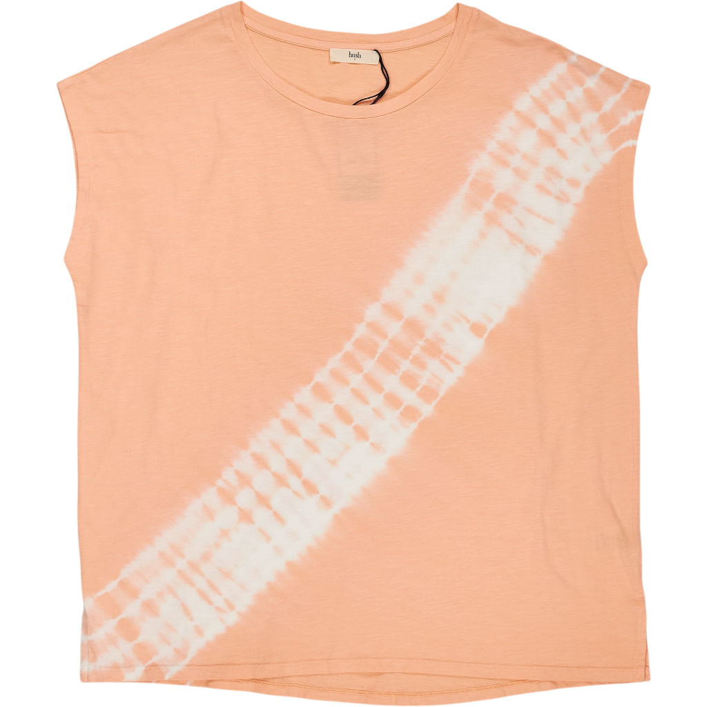Hush Coral Tie Dye Boyfriend T-Shirt