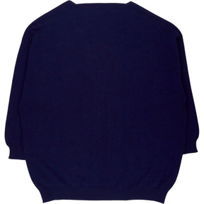 Begg & Co Navy Open Cashmere Cardigan