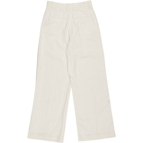 Hush Ecru Emily Cotton Wide Leg Trousers