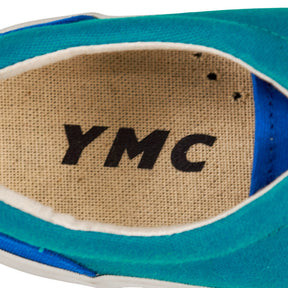 YMC Multi Blue Canvas Trainers
