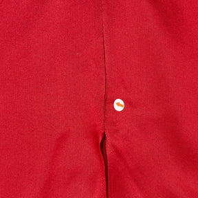 Reformation Red Satin Slip Dress