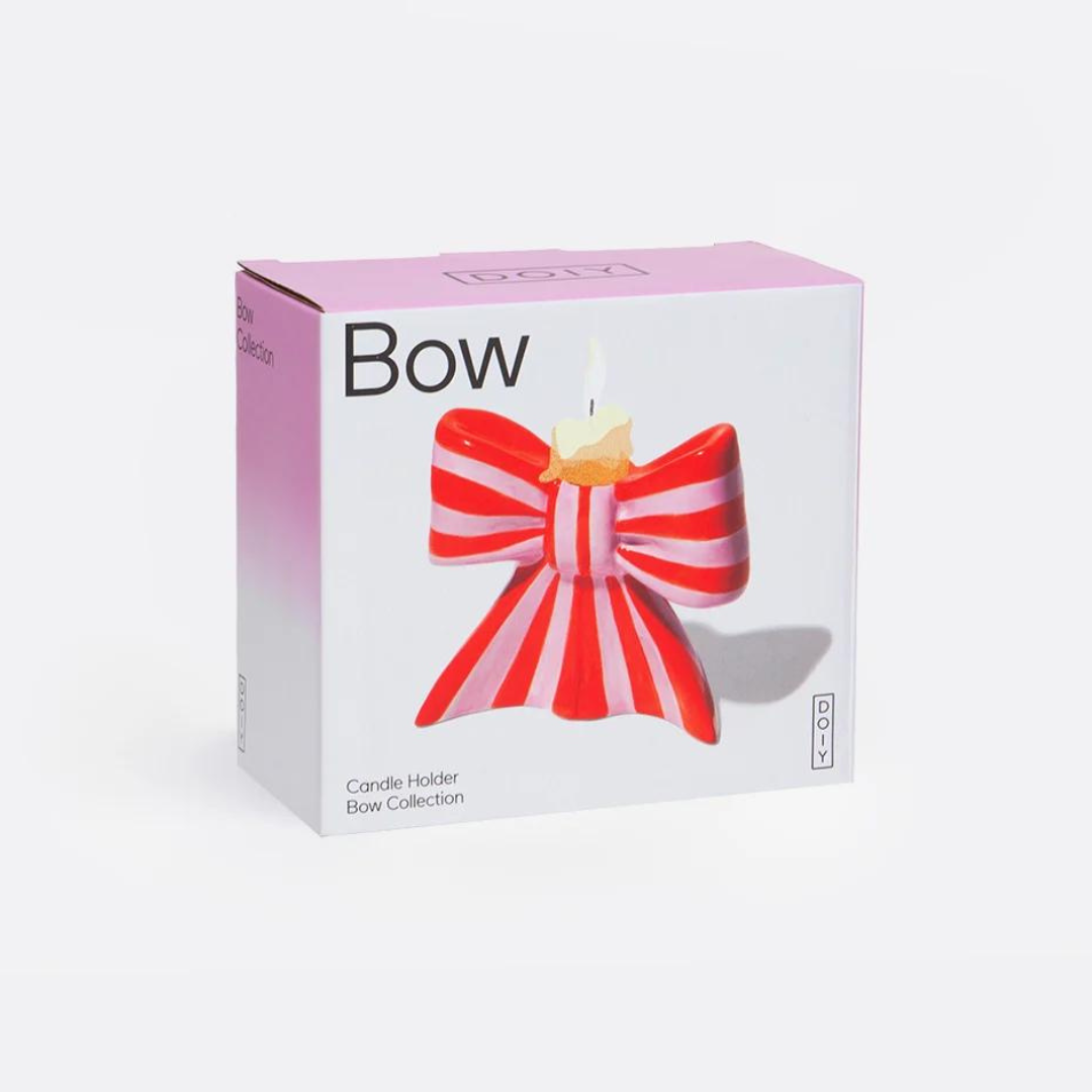 Bow - ceramic candle holder (2 sizes)