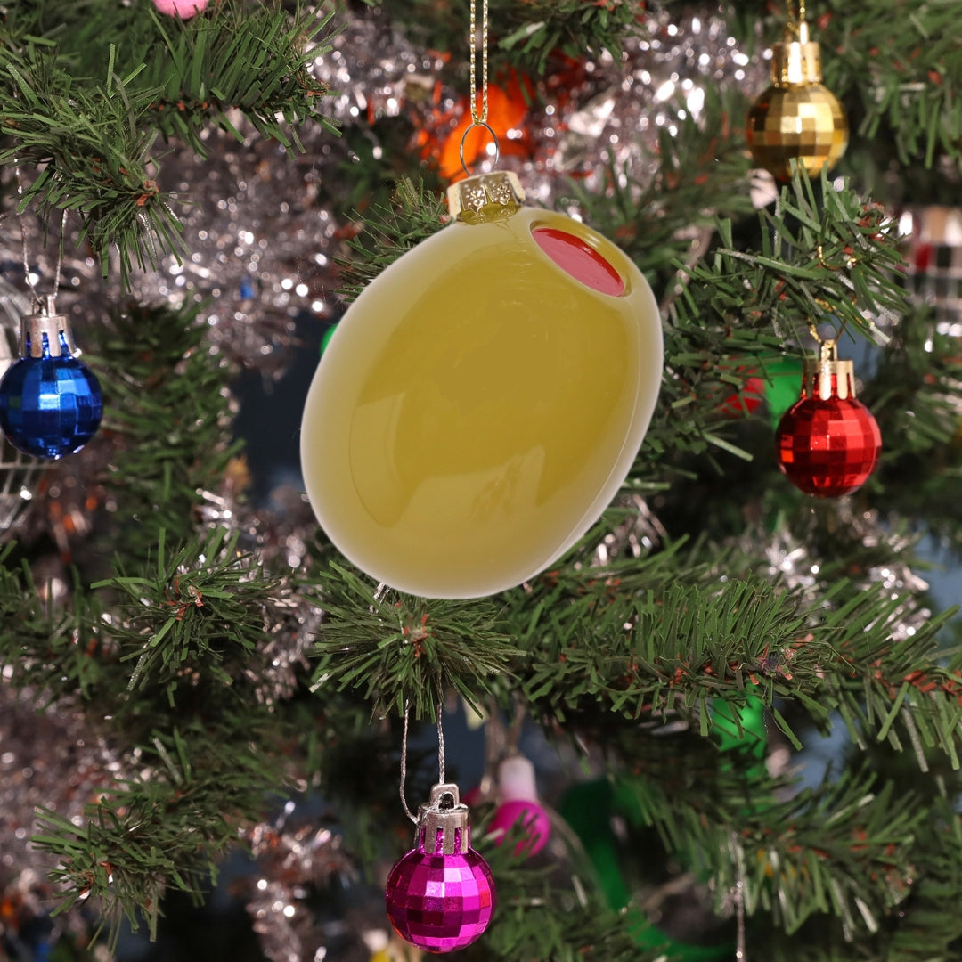 Olive Glass Decoration
