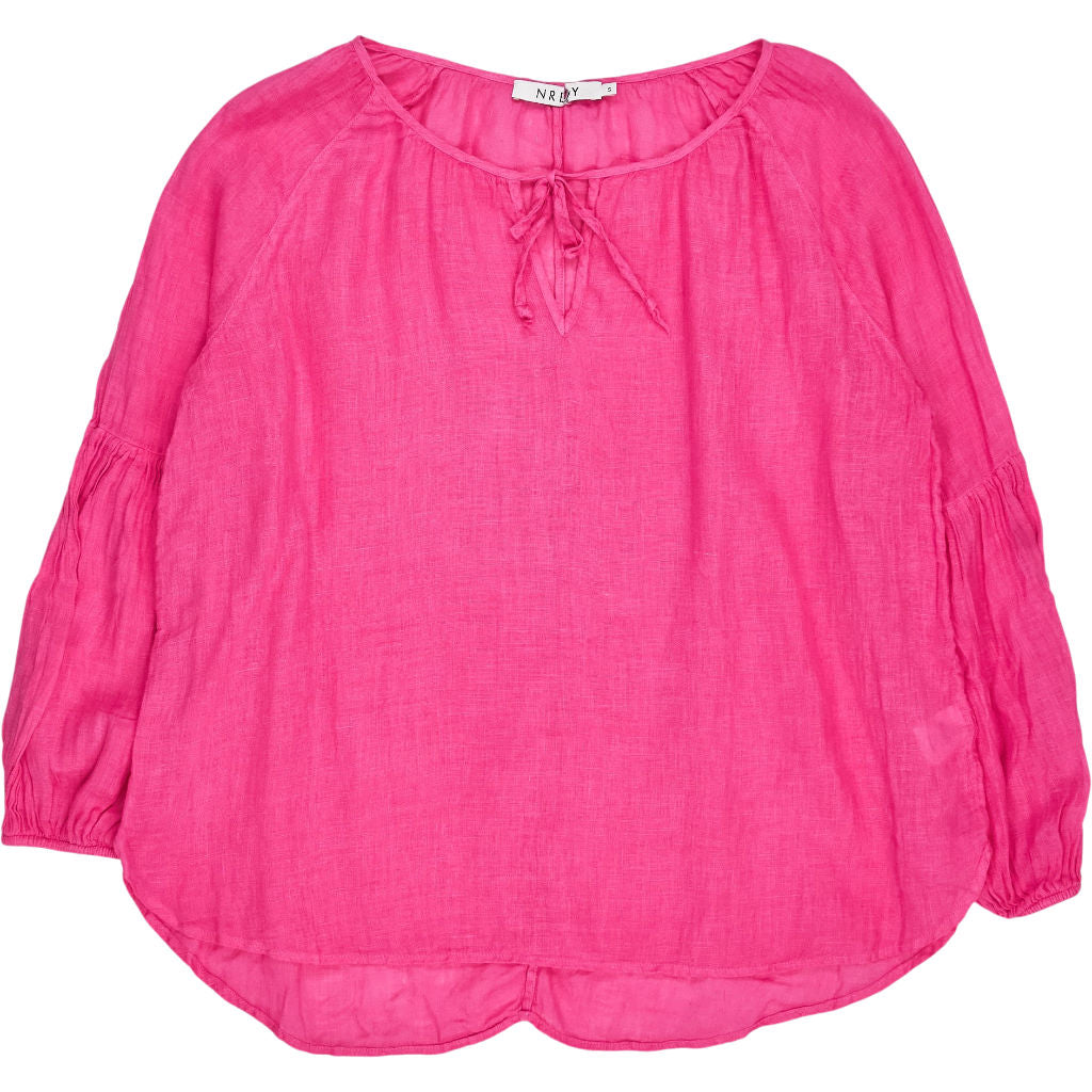 NRBY Pink Linen Blouse